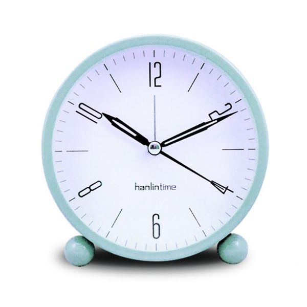 1pc 4.5 inches simple round alarm clock silent pointer metal material night light for student children home decor deskclock
1pc 4.5 inches simple round alarm clock silent pointer metal material night light for student children home decor deskclock