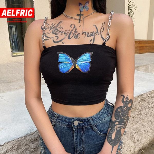 aelfric hip hop butterfly print vest sleeveless casual tank women 2020 summer chain bandeau solid vest punk style, White
aelfric hip hop butterfly print vest sleeveless casual tank women 2020 summer chain bandeau solid vest punk style, White