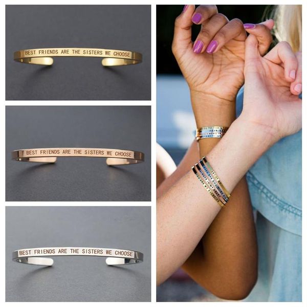 friends are the sisters we choose friendship bracelet friends bangle engraved gifts for, White
friends are the sisters we choose friendship bracelet friends bangle engraved gifts for, White