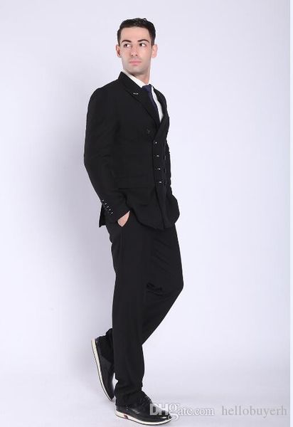wedding suits for men tuxedos groom wedding trajes de hombre prom tuxedos suits costumes veste pantalon, Black;gray
wedding suits for men tuxedos groom wedding trajes de hombre prom tuxedos suits costumes veste pantalon, Black;gray