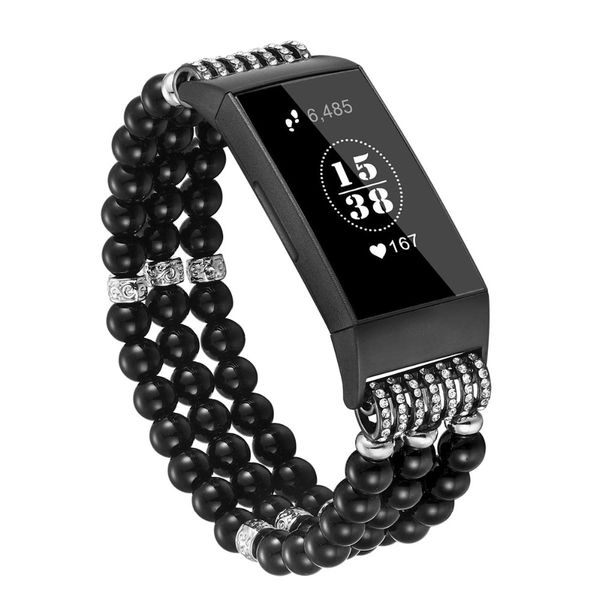 for charge 3 bands handmade elastic pearl beaded jewelry glitter bracelet feminine band replacement wrist band for women, Black;brown
for charge 3 bands handmade elastic pearl beaded jewelry glitter bracelet feminine band replacement wrist band for women, Black;brown