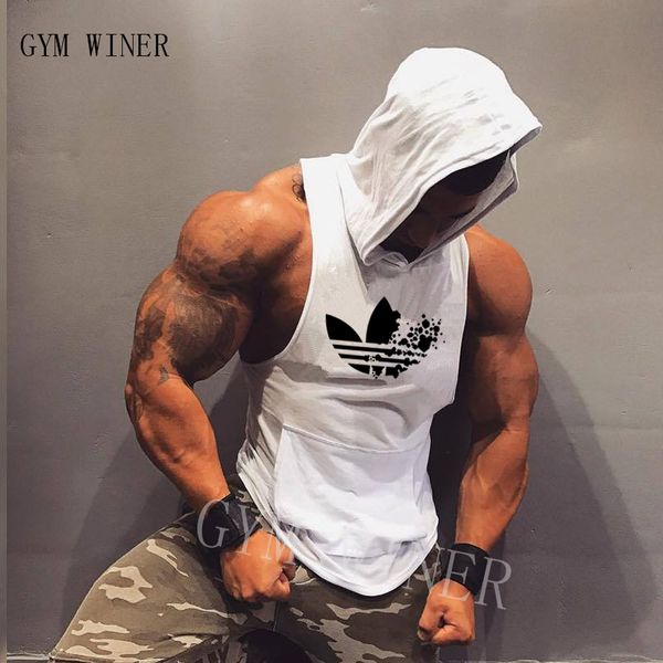 2019 cotton tank new gyms men hooded sleeveless shirt street workout fitness tankhoodie bodybuilding clothes, White;black
2019 cotton tank new gyms men hooded sleeveless shirt street workout fitness tankhoodie bodybuilding clothes, White;black