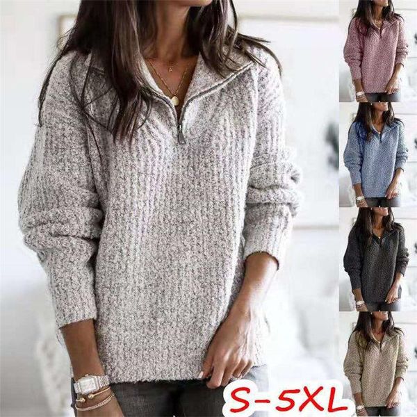 solid color sweaters loose ladies casual clothing fashion womens designer sweaters autumn winter long sleeve womens, White;black
solid color sweaters loose ladies casual clothing fashion womens designer sweaters autumn winter long sleeve womens, White;black