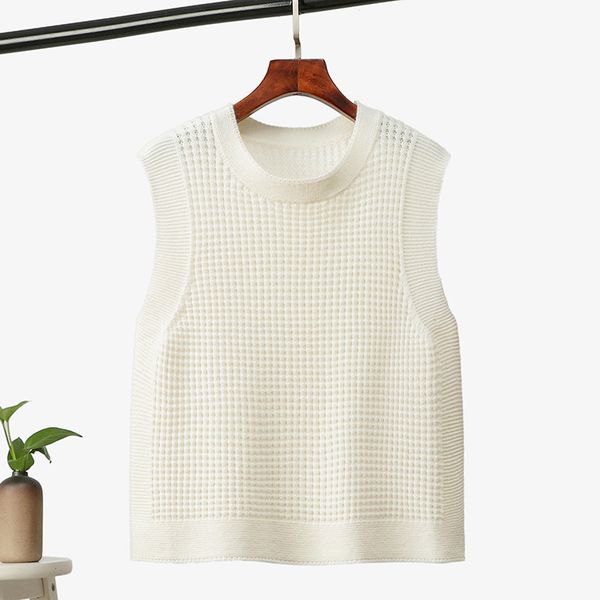 autumn knitted waffle o-neck women's vests black sleeveless sweater female pullovers 2019 winter fashion loose solid ladies vest, Black;white
autumn knitted waffle o-neck women's vests black sleeveless sweater female pullovers 2019 winter fashion loose solid ladies vest, Black;white