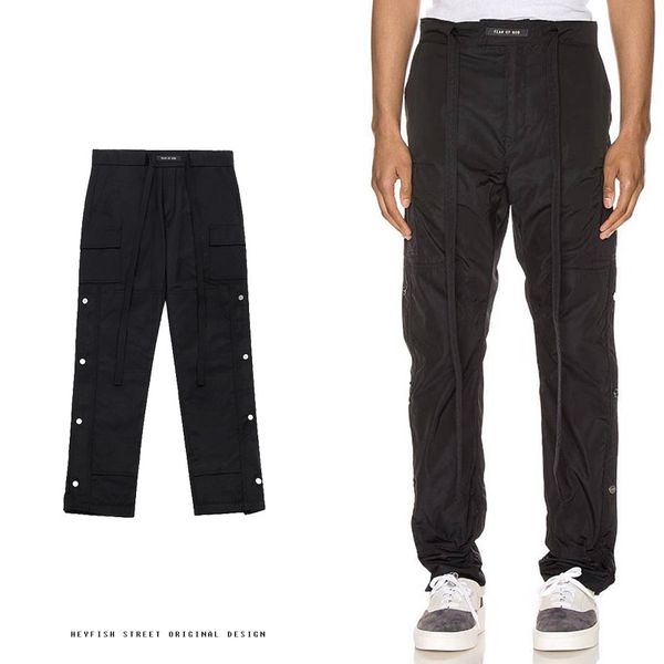 high street fear of god season 6 button overalls nylon ribbon casual pants fog 6 th pants, Red
high street fear of god season 6 button overalls nylon ribbon casual pants fog 6 th pants, Red