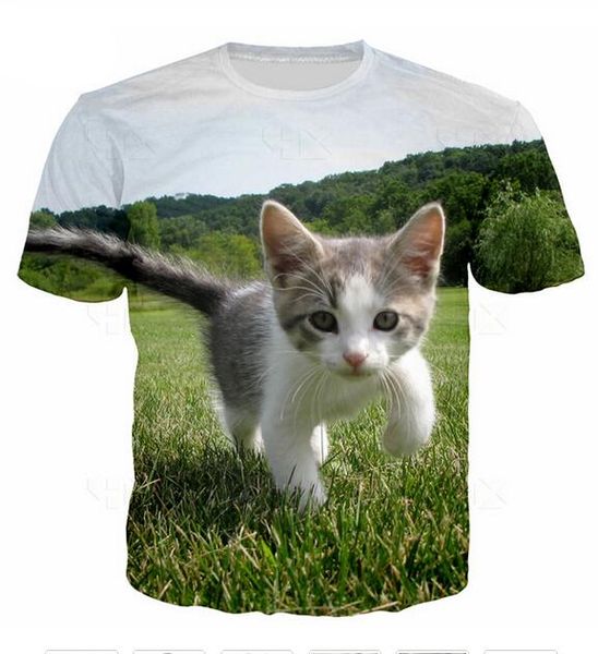new fashion mens / womans cute cat shirt summer style funny 3d print casual t-shirt plus size t0176, White;black
new fashion mens / womans cute cat shirt summer style funny 3d print casual t-shirt plus size t0176, White;black