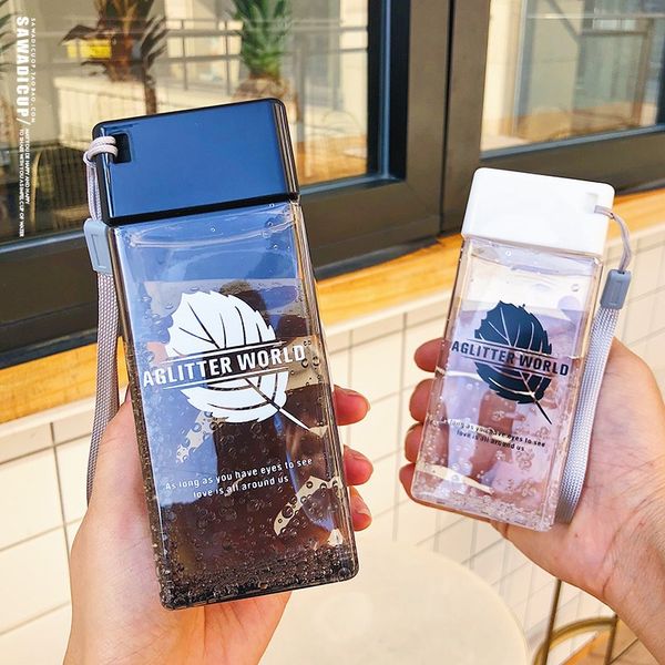 square individuality water bottle leakproof plastic bpa girl drink bottles animal leaf creative drinkware summer 350ml
square individuality water bottle leakproof plastic bpa girl drink bottles animal leaf creative drinkware summer 350ml