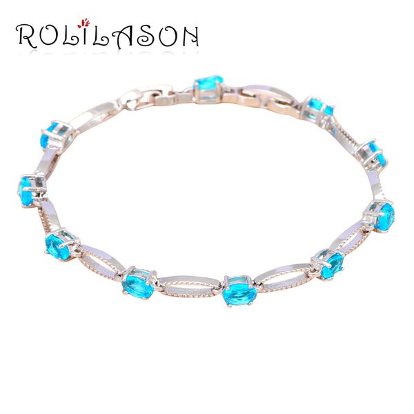 rolilason wholesale retail cubic zircon party items silver charm bracelets sky blue crystal wedding fashion jewelry tbs964, Golden;silver
rolilason wholesale retail cubic zircon party items silver charm bracelets sky blue crystal wedding fashion jewelry tbs964, Golden;silver