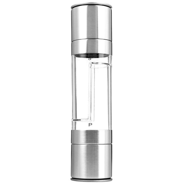abss-2 in 1 stainless steel manual pepper salt spice mill grinder kitchen tool stick cookware kitchen accessaries silver
abss-2 in 1 stainless steel manual pepper salt spice mill grinder kitchen tool stick cookware kitchen accessaries silver
