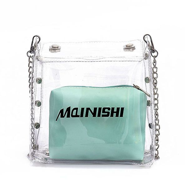 fashion female simple transparent shoulder bags women casual rivet composite bags casual ladies chains handbag green
fashion female simple transparent shoulder bags women casual rivet composite bags casual ladies chains handbag green