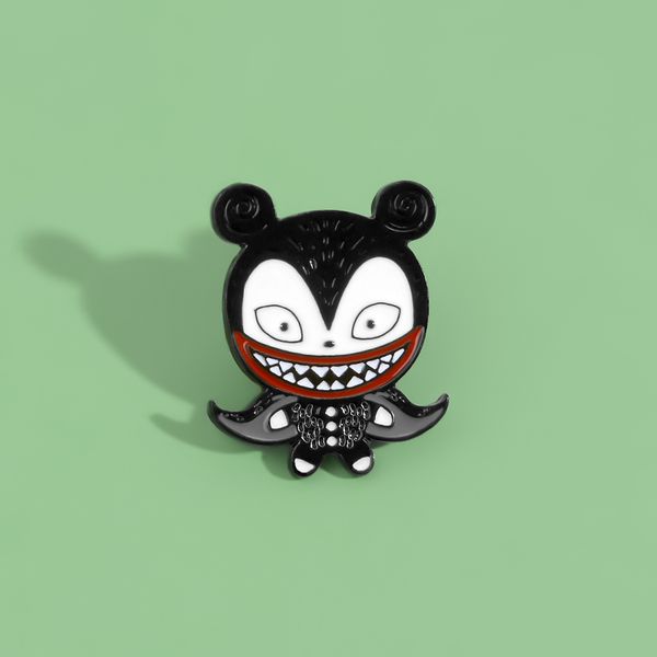 new cartoon punk dark cloak ghost clown big mouth mouse enamel animation character pin child denim clothes lapel pendant jewelry gift, Gray
new cartoon punk dark cloak ghost clown big mouth mouse enamel animation character pin child denim clothes lapel pendant jewelry gift, Gray