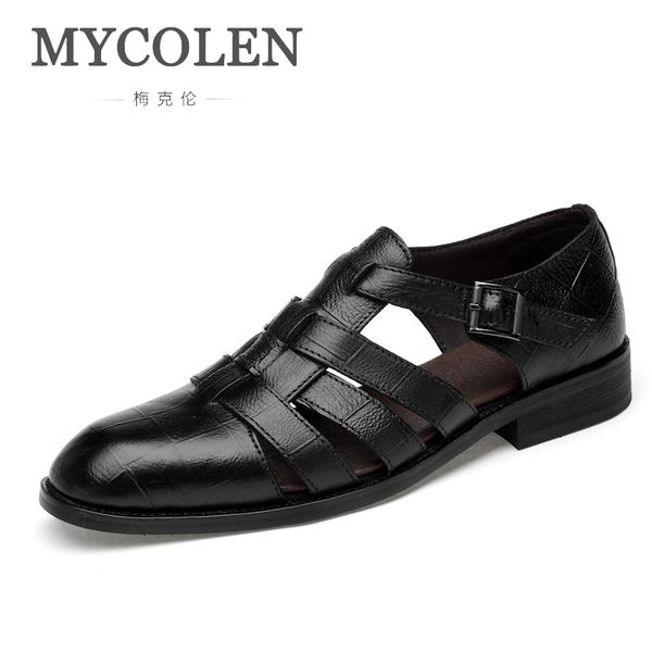 mycolen ankle strap genuine leather sandals men outdoor casual breathable sandals fisherman brand men sapato masculino, Black
mycolen ankle strap genuine leather sandals men outdoor casual breathable sandals fisherman brand men sapato masculino, Black