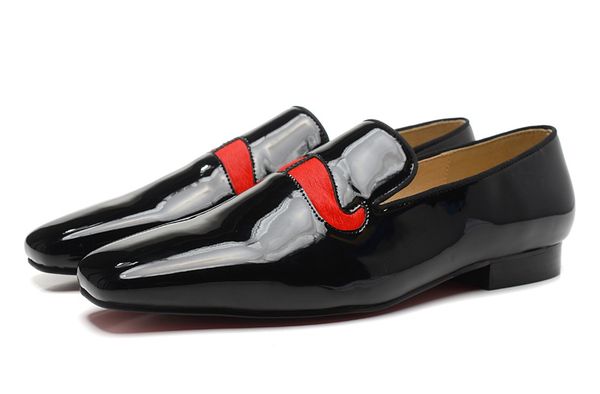 men red bottom loafers luxury party wedding shoe designer black patent leather suede dress shoe for mens slip on flats
men red bottom loafers luxury party wedding shoe designer black patent leather suede dress shoe for mens slip on flats