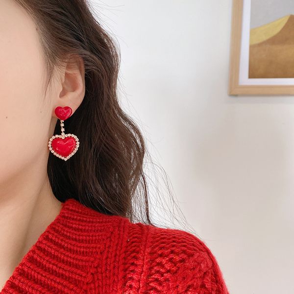 dangle & chandelier korean design elegant love heart statement earrings trendy shape simulated pearl drop girls party brincos, Silver
dangle & chandelier korean design elegant love heart statement earrings trendy shape simulated pearl drop girls party brincos, Silver
