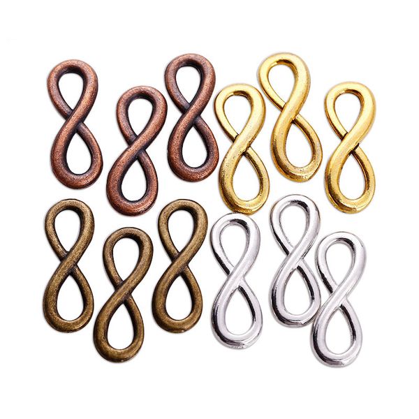 200pcs/bag retro four colors 23*8mm small infinity symbol charms pendant designer jewelry making necklace bracelet accessories gift, Bronze;silver
200pcs/bag retro four colors 23*8mm small infinity symbol charms pendant designer jewelry making necklace bracelet accessories gift, Bronze;silver