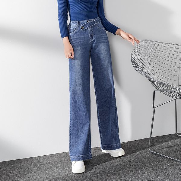 autumn women high waist jeans pants stretch denim jeans full length wide leg pants female casual slim trousers for girls, Blue
autumn women high waist jeans pants stretch denim jeans full length wide leg pants female casual slim trousers for girls, Blue