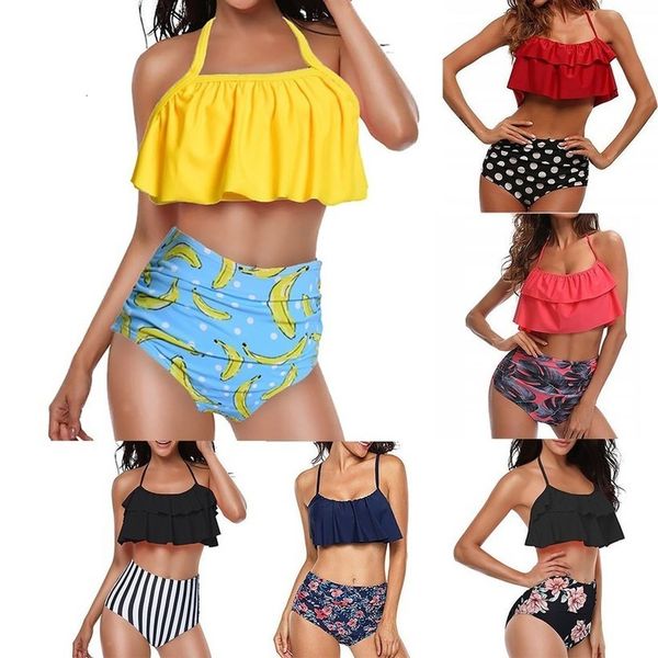 bikini 2020 women two piece plus size backless halter floral printed swimwear sets wimwear polyester women one piece swimsuit, White;black
bikini 2020 women two piece plus size backless halter floral printed swimwear sets wimwear polyester women one piece swimsuit, White;black