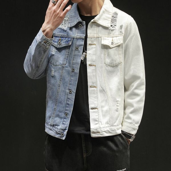 men's autumn winter casual patchwork turn-down collar denim jacket coat cowboy jean jacket chaqueta hombre 8.12, Black;brown
men's autumn winter casual patchwork turn-down collar denim jacket coat cowboy jean jacket chaqueta hombre 8.12, Black;brown