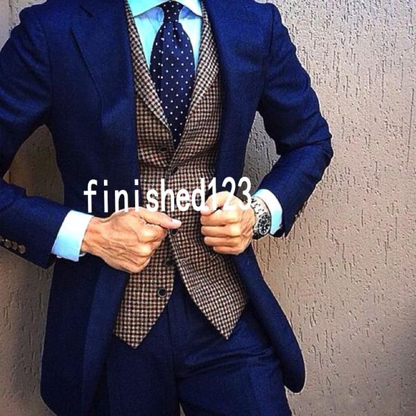 handsome one button navy blue wedding groom tuxedos notch lapel groomsmen men suits prom blazer (jacket+pants+vest+tie) no:2106, Black;gray
handsome one button navy blue wedding groom tuxedos notch lapel groomsmen men suits prom blazer (jacket+pants+vest+tie) no:2106, Black;gray