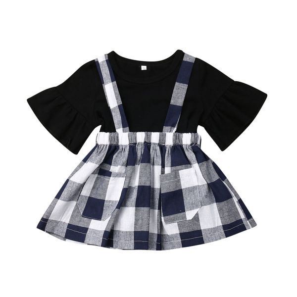 pudcoco 2019 summer toddler baby girl princess short black fashion plaids suspender skirt suit casual set clothing, White
pudcoco 2019 summer toddler baby girl princess short black fashion plaids suspender skirt suit casual set clothing, White
