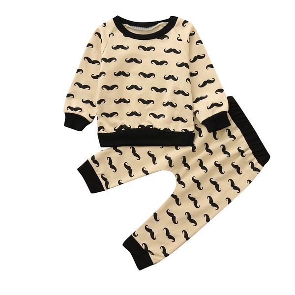 children clothing 2018 autumn winter girls clothes 2pcs beard t-shirt pullover sweatshirt+pants for girls clothing sets, White
children clothing 2018 autumn winter girls clothes 2pcs beard t-shirt pullover sweatshirt+pants for girls clothing sets, White