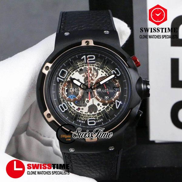 sale miyota quartz chronograph mens watch two tone pvd rose gold skeleton dial black leather racing limited edition watches swisstime hg48a1, Slivery;brown
sale miyota quartz chronograph mens watch two tone pvd rose gold skeleton dial black leather racing limited edition watches swisstime hg48a1, Slivery;brown