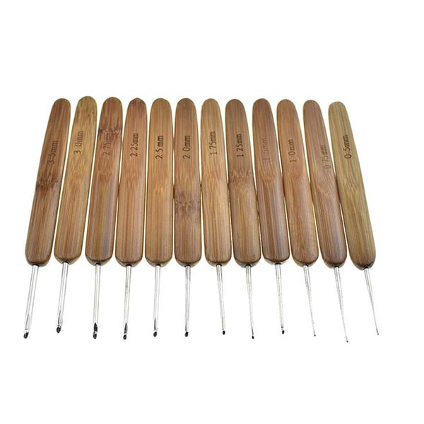 new bamboo crochet beginner set ergonomic carbonized bamboo wood metal knit handle crochet hooks knitting needles kits size 0.5, Black
new bamboo crochet beginner set ergonomic carbonized bamboo wood metal knit handle crochet hooks knitting needles kits size 0.5, Black