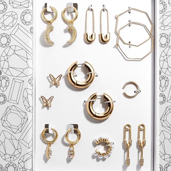 dvacaman geometric gold color metal maxi hoop earrings vintage simulated pearl earrings crystal butterfly pin wholesale, Golden;silver
dvacaman geometric gold color metal maxi hoop earrings vintage simulated pearl earrings crystal butterfly pin wholesale, Golden;silver