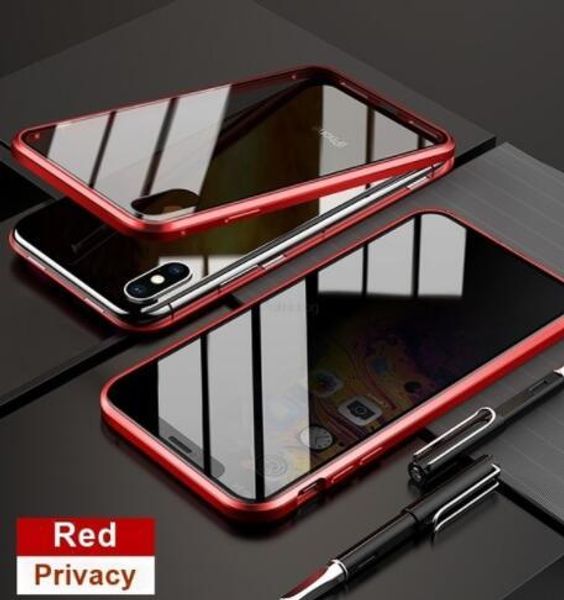 fundas magnetic tempered glass privacy metal case for iphone 11pro xr xs 11 pro max x 6s plus 360 magnet antispy protective cover
fundas magnetic tempered glass privacy metal case for iphone 11pro xr xs 11 pro max x 6s plus 360 magnet antispy protective cover