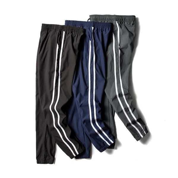 

мужские брюки jogger мужские брюки мужские брюки-карандаш повседневные твердые брюки спортивные брюки jogger спортивный костюм цвета хаки тр, Black