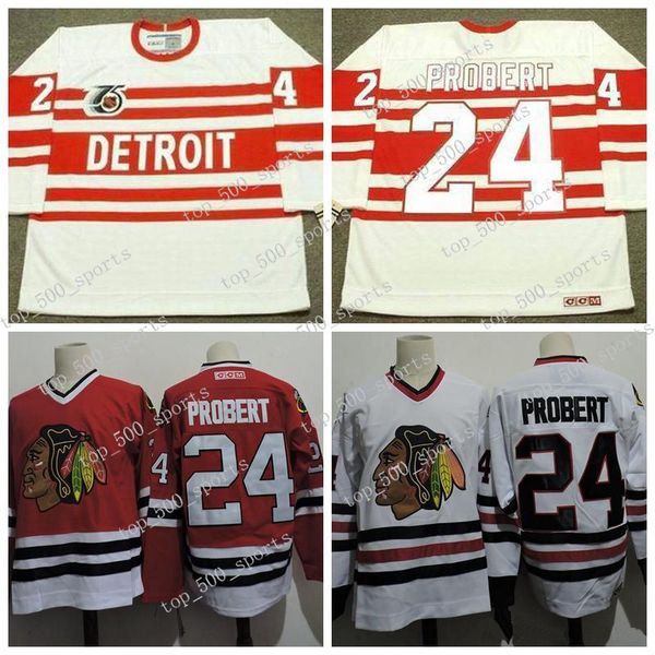 1996 chicago blackhawks 24 bob probert red white hockey jerseys vintage bob probert detroit red wings 1993 ccm 75th jersey, Black;red
1996 chicago blackhawks 24 bob probert red white hockey jerseys vintage bob probert detroit red wings 1993 ccm 75th jersey, Black;red
