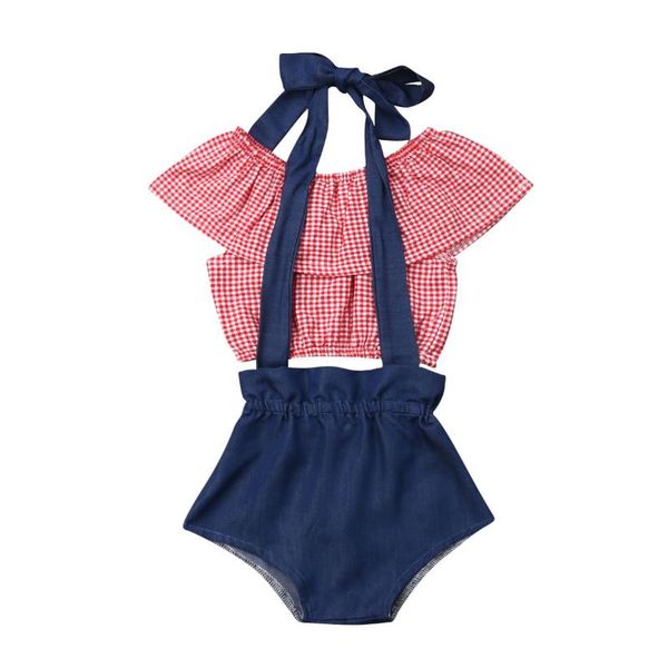 0-24m newborn kids baby girl clothes set summer plaid crop denim shorts overalls cute lovely outfits new born sunsuit, White
0-24m newborn kids baby girl clothes set summer plaid crop denim shorts overalls cute lovely outfits new born sunsuit, White