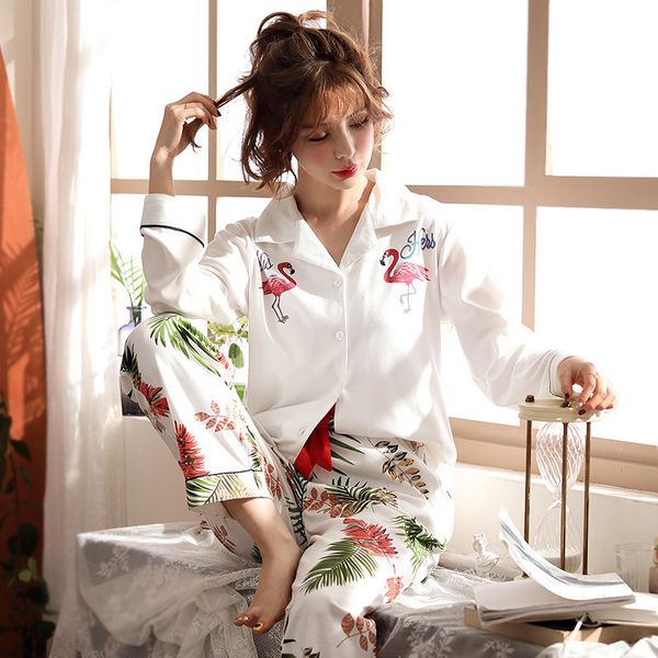 sleepwear for women femme lingeries pajamas womens sets striped cartoon flamingo nighty female casual autumn winter pijamas feminino 2pcs, Black;red
sleepwear for women femme lingeries pajamas womens sets striped cartoon flamingo nighty female casual autumn winter pijamas feminino 2pcs, Black;red
