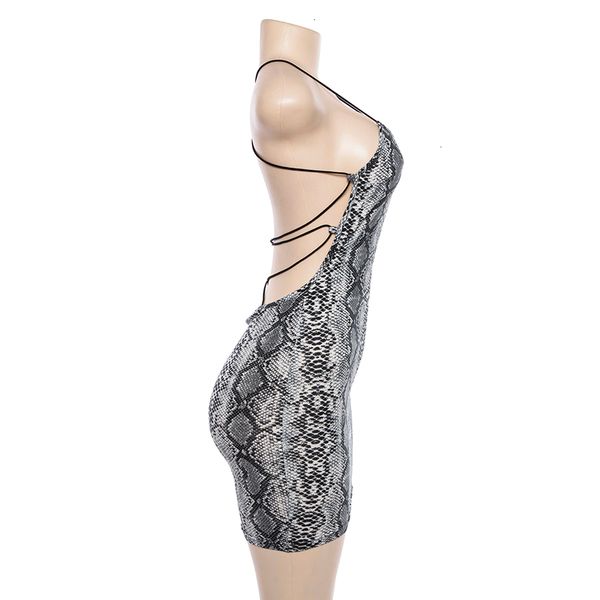 cross bandage backless bodycon dress women halter summer dress snake print short party casual mini dress designer clothes, Black;gray
cross bandage backless bodycon dress women halter summer dress snake print short party casual mini dress designer clothes, Black;gray