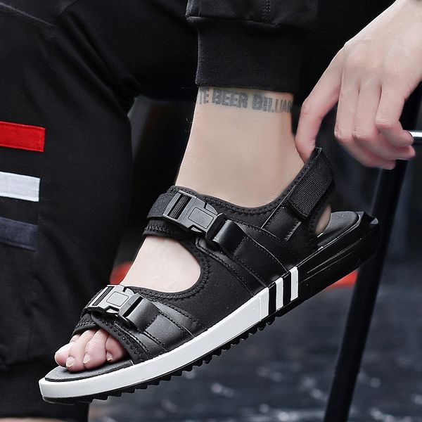 vogue big size casual shoes summer new fashion outdoor sandals men non-slip flats original man beach shoes, Black 
vogue big size casual shoes summer new fashion outdoor sandals men non-slip flats original man beach shoes, Black