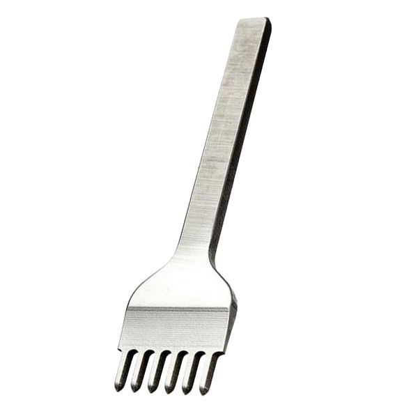 leather craft tools diamond hole punch stitching chisel 6mm 6 prong silver
leather craft tools diamond hole punch stitching chisel 6mm 6 prong silver