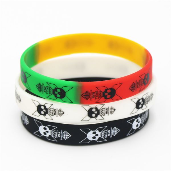 1pc cool skull man silicone wristband black white color sports skeleton rubber bracelets&bangles fashion jewelry gifts sh126, Golden;silver
1pc cool skull man silicone wristband black white color sports skeleton rubber bracelets&bangles fashion jewelry gifts sh126, Golden;silver