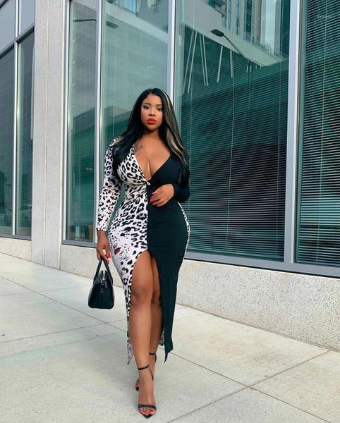 designer dressing women designer leopard bodycon dress sheath patchwork femal vestidoes split up, Black;gray
designer dressing women designer leopard bodycon dress sheath patchwork femal vestidoes split up, Black;gray