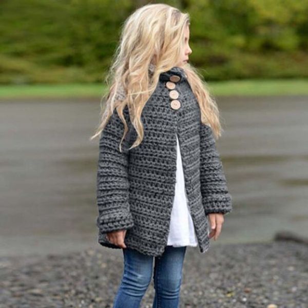 Winter Warm Children Toddler Girls Fall Clothes Button Knitted Sweater Cardigan Cloak Coat, Gray
Winter Warm Children Toddler Girls Fall Clothes Button Knitted Sweater Cardigan Cloak Coat, Gray