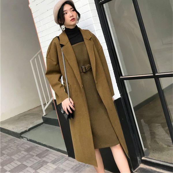 vintage long overcoats women turn-down collar sashes belted pockets winter coat female 2019 women woolen coat, Black
vintage long overcoats women turn-down collar sashes belted pockets winter coat female 2019 women woolen coat, Black
