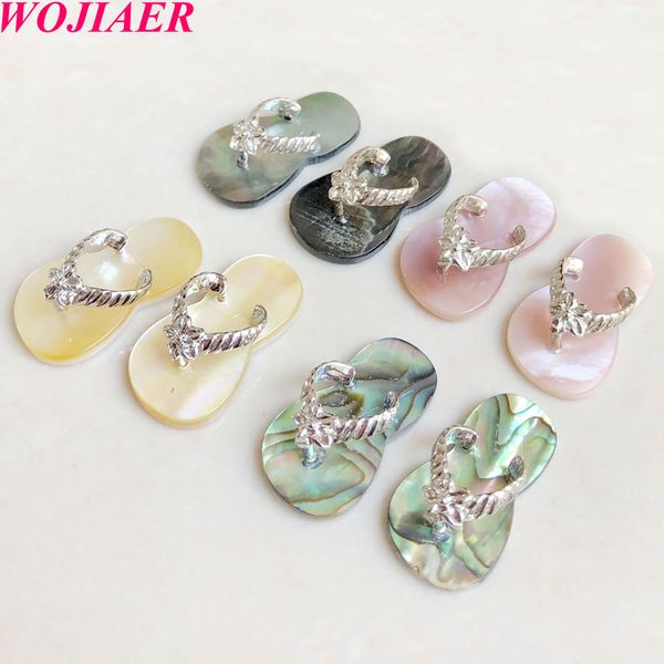 wojiaer natural seashell small size slipper pendants pink white abalone shell pendant for diy earrings jewelry making dbv930, Black
wojiaer natural seashell small size slipper pendants pink white abalone shell pendant for diy earrings jewelry making dbv930, Black