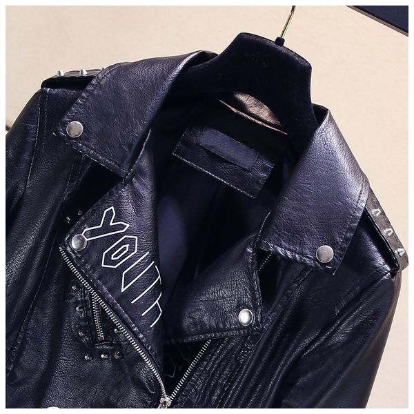 womens punk wind lapel jacket women's pu leather printing motorcycle zipper jacket coats designer women rivet short coat s-xl wholesale, Black;brown
womens punk wind lapel jacket women's pu leather printing motorcycle zipper jacket coats designer women rivet short coat s-xl wholesale, Black;brown