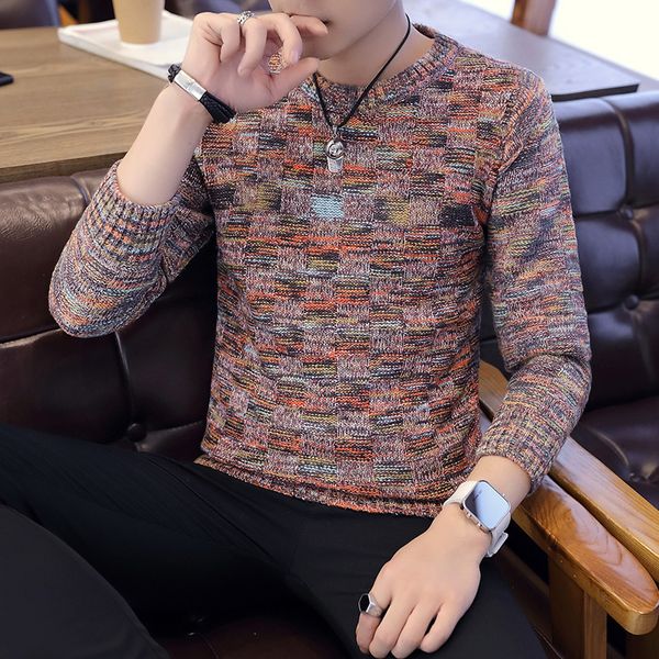 2018 autumn and winter new men's high-quality sweater personality long-sleeved sleeve round neck sweater, White;black
2018 autumn and winter new men's high-quality sweater personality long-sleeved sleeve round neck sweater, White;black