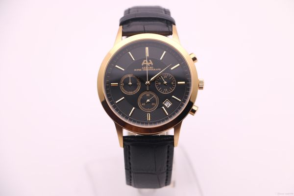 2017, aehibo new brand, new men's watches, vk quartz chronograph running seconds movement, black leather strap, black dial, gold watchc, Slivery;brown
2017, aehibo new brand, new men's watches, vk quartz chronograph running seconds movement, black leather strap, black dial, gold watchc, Slivery;brown