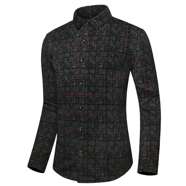 men's fall winter stand collar button turn-down collar slim fit long sleeve dress shirts shirt business wedding formal blouse, White;black
men's fall winter stand collar button turn-down collar slim fit long sleeve dress shirts shirt business wedding formal blouse, White;black