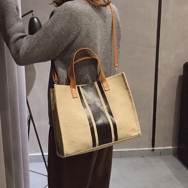 women portable canvas shoulder bag fashion color matching travel crossbody bags casual messenger bag large capacity handbag
women portable canvas shoulder bag fashion color matching travel crossbody bags casual messenger bag large capacity handbag