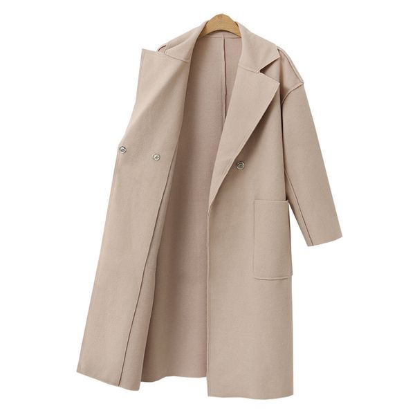 2019 autumn winter new women's casual wool blend trench coat oversize long coat with belt women wool coat cashmere outerwear#j30, Black
2019 autumn winter new women's casual wool blend trench coat oversize long coat with belt women wool coat cashmere outerwear#j30, Black