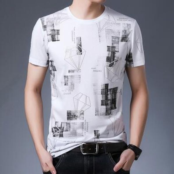 ropa de verano para hombres camiseta de manga corta camiseta moda para hombres jóvenes media manga sección del, Black;blue
ropa de verano para hombres camiseta de manga corta camiseta moda para hombres jóvenes media manga sección del, Black;blue