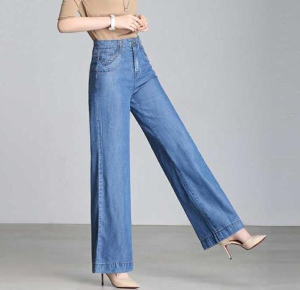 new fashion spring summer autumn wide leg pants woman plus size blue tencel jeans high waist casual capris female zzq0901
new fashion spring summer autumn wide leg pants woman plus size blue tencel jeans high waist casual capris female zzq0901
