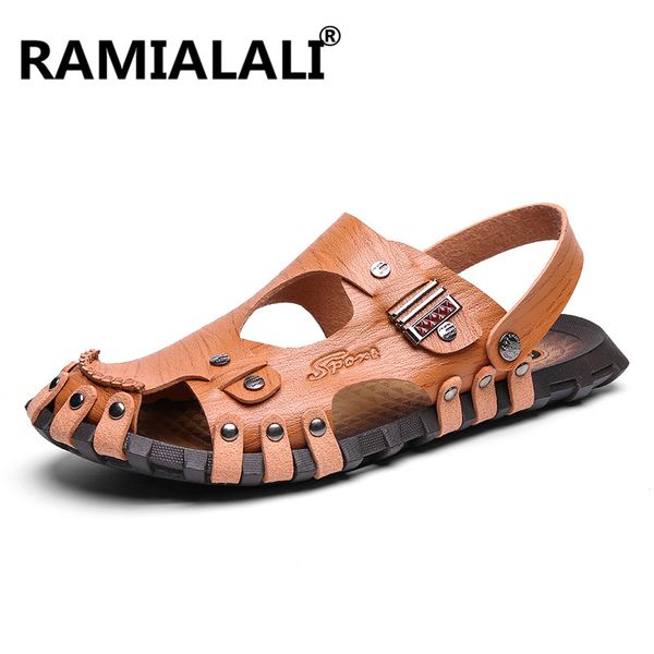men's sandals fashion summer sandals men's slippers leather shoes beach breathable home slippers flip-flops zapatos big size, Black
men's sandals fashion summer sandals men's slippers leather shoes beach breathable home slippers flip-flops zapatos big size, Black